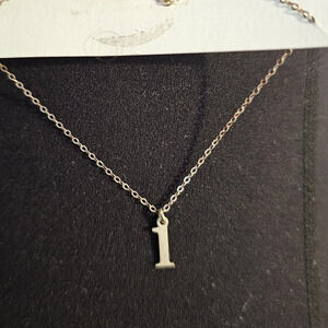 Sterling Silver 18" #1 Pendant NWOT